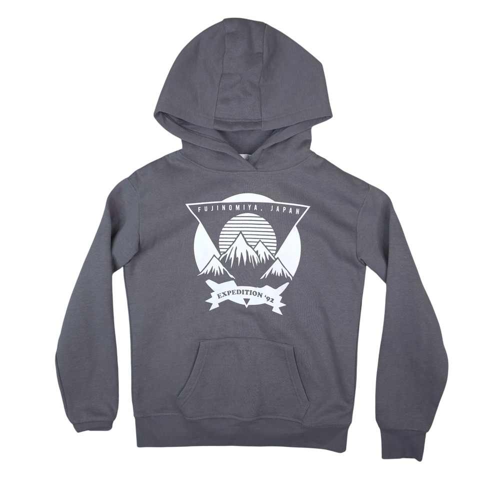 Primark Cares Hoodie Women XS Gray Fujinomiya Japan Expedition 92 Graphic Hooded